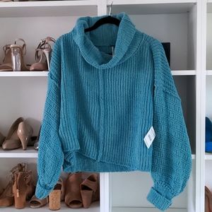 Free People Be Yours Pullover in Emerald Aura